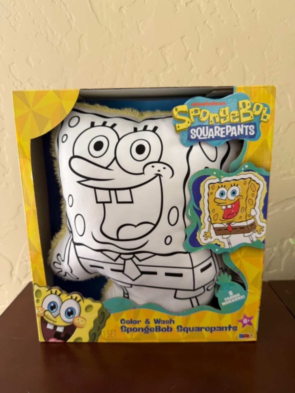 NWT Color and Wash Pillow - SpongeBob Squarepants
